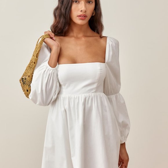 Reformation Michaela Dress in White *NEW* - Picture 3 of 7